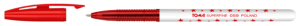 DŁUGOPIS GWIAZDKI-CZERWONY/TOMA /