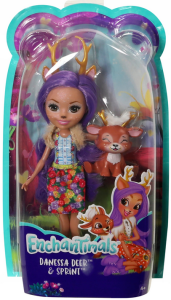 BARBIE ENCHANTIMALS DVH87 DEER LALKA+ZWIERZĄTKO