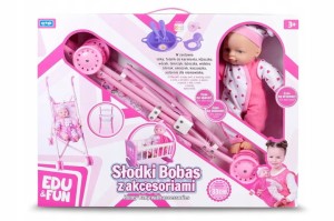 LALKA BOBAS Z AKCESORIAMI EDU FUN  ARTYK