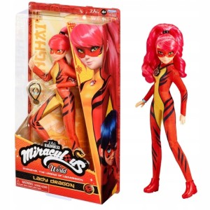 MIRACULOUS BIEDRONKA LALKA 26CM  LADY DRAGON
