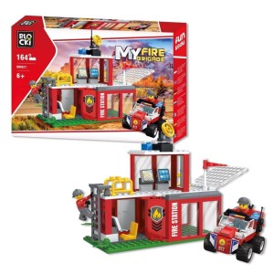 KLOCKI BLOCKI MY FIRE KBO817  REMIZA
