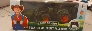 TRAKTOR RC+WIDŁY PALETOWE/ ZIELONY/0327