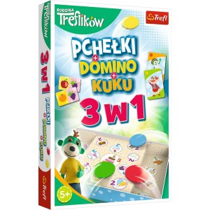 GRA-3W1 PCHEŁKI+DOMINO+KUKU 01921 TREFLIKI