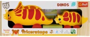 DREWNIANE DINOZAURY NA KÓŁKACH  TREFL/7450
