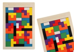 DREWNIANE PUZZLE UKŁADANKA LOGI CZNA 40EL/8499