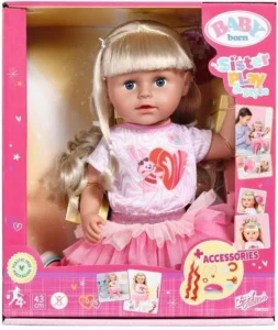 BABY BORN SIOSTRZYCZKA PLAY& STYLE 43CM