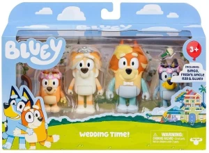 BLUEY FIGURKI WESELE WUJKA 4PAK /5903
