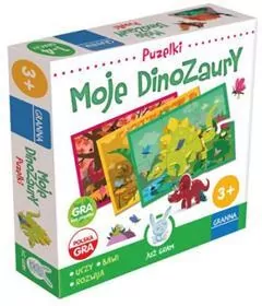 GRA UKŁADANKA MOJE DINOZAURY  GRANNA
