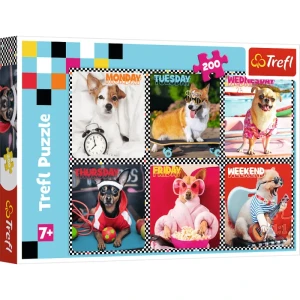 PUZZLE 200 WESOŁE PSY 