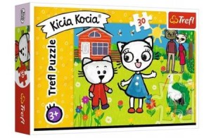 PUZZLE 30 PRZYGODY KICI KOCI 18264 TREFL\