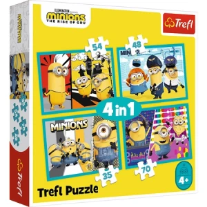 PUZZLE 4W1 MINIONKI 34339 