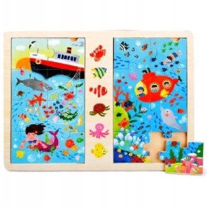 PUZZLE DREWNIANE OCEAN 2*8EL 