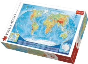 PUZZLE 4000 WIELKA MAPA FIZYCZN A